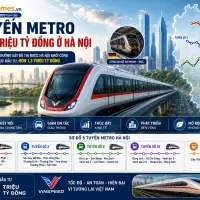 Vinhomes - VinSpeed làm tổng thầu EPC 5 tuyến metro Hà Nội, cú hích lớn cho hạ tầng và bất động sản Thủ Đô