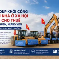 Vingroup khởi công nhà ở Xã Hội (NOXH) cho thuê tại Phố Hiến, Hưng Yên