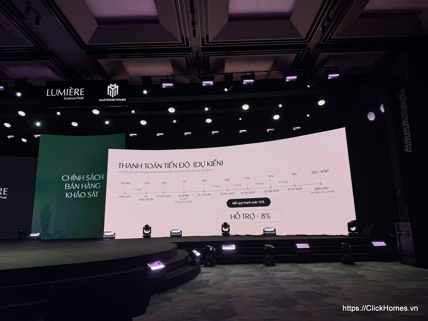 Thanh Toán Tiến Độ Dự Án LUMIÈRE Essence Peak